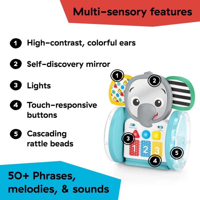 Juguete Para Bebés Baby Einstein Espejo Y Música 6 Meses