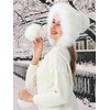 LA CARRIE Women's Faux Fur Hat with 3 Pom Pom