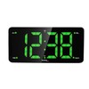 Technoline WT486 Radio-Controlled Alarm Clock with Large Display, LED Green,