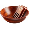 Lipper 3 Piece - Dark Cherry Salad Serving Bowl with