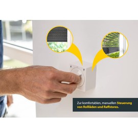 Schellenberg 23003 Shutter Switch Push-Button or Latch Toggle Surface-Mounted White