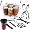 Canning Supplies Starter Kit with Rack, Jar Lifter, Tongs, Funnel,