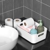 Kekow Pantry Organization Bin, 6-Pack Plastic Storage Bin, White