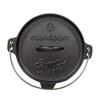 Stansport 2 QT Pre-Seasoned Cast Iron Dutch Oven Flat Bottom