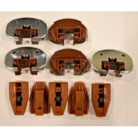 Legacy, Others, Pulaski, Vaughan Bassett 5x Kenlin Rite Trak II Drawer Guide Glide Stop Roller Metal & Screws, US Made!