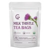 Organic Milk Thistle Tea Bags, Liver Support Herbal Tea, Caffeine