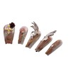 PN-023 Press-On Nails Varnished Pack of 10 Reusable Artificial Premium