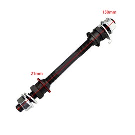 Bike Wheel Hub Axle Solid Spindle Shaft Lever Front Rear Solid Shaft Lever Mountain Cycling MTB Road Accessories, Bicycle Accessory Axle (150mm)