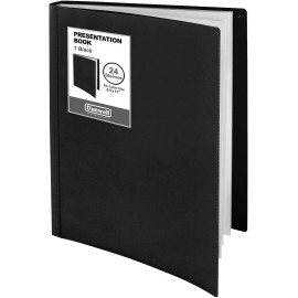 Dunwell 8.5X11 Presentation Binder With 24 Sleeves Customizable Portfolio Organizer