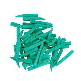 LA MIERE 100Pcs/Box Wooden Wedges, Disposable Fixing Wedge, Strong Wooden Wedges, Anatomically, Extra Small Teal 10mm