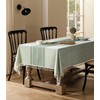 ZeeMart Contrast Linen Table Cloth Rectangle Table Cloths 60x104 Inch