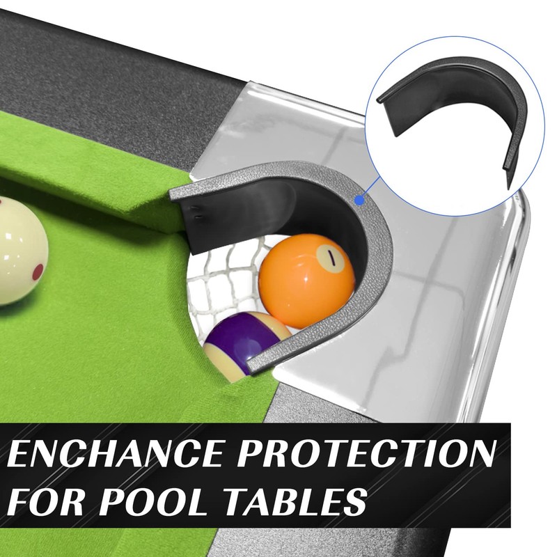 MoyanSuper Pool Table Pocket Liners 6 Pc Billiards Liners Replacements
