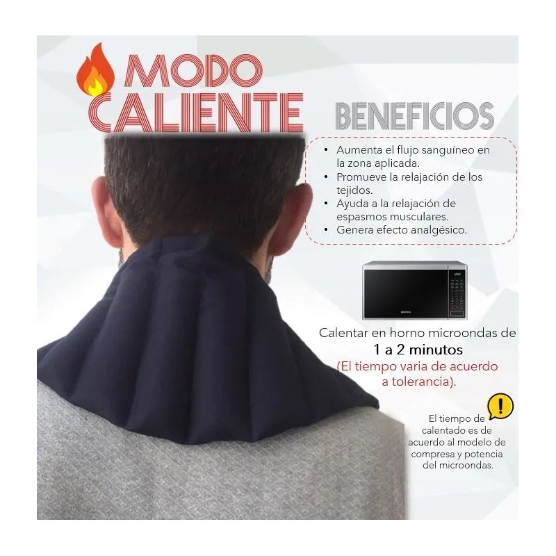 Compresa De Semillas Terapéutica Cervical Cuello Con Hierbas Morada
