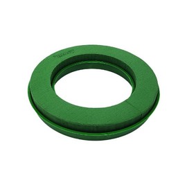 mosy Floral Foam Wreath, 35 cm, Water Reservoir, Flower Ring Pack of 2, Flower Arrangements, Table Decoration, Flower Decoration