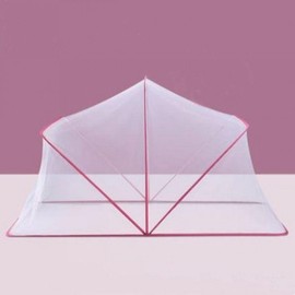 Portable Folding Mini Square Mosquito Net for Baby Cribs/Small Beds Baby Blue 1pc