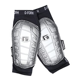 G-Form Pro-S Elite 2 Football Shin Guards - Football and Shin Guard Sleeves - Black/Silver, Adult Large