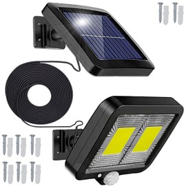 Retoo Solar Lights for Outdoor Use with Motion Sensor, 108 LEDs, Improved Model Solar Lamp Outdoor for Garden, Solar Lights for Outdoor Use, Ideal for Patio, Porch, Garage, Front Door