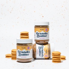 Oat Haus Vanilla Granola Butter Flavor - Spreadable Granola Made with Maple Syrup and Vanilla Extract - Pack: 1 Jar
