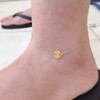 Initial Disk Anklet 14k Gold Filled Anklet