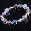 CACALOSS Crystal Bracelet for Women Fashion 7 Inch Approximately Rainbow