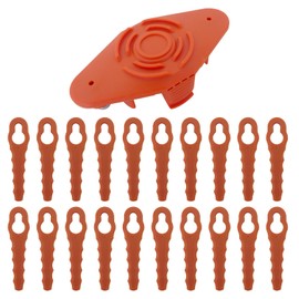 GRABOTE Upgraded WA0010 WA0004 Polycarbonate Blades Trimmer Head for Worx WG150, WG151, WG151.5, WG152 String Trimmers,with 20Pcs Replacement Blades