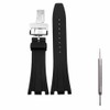 Kevisae Black Rubber Silicone Watch Band Compatible with Audemars Piguet