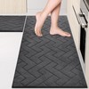 Machine Washable Kitchen Rugs Set (24" x 36"+24" x 60"),