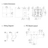 896-2AH-D 24VDC 2X15A 5 Pins Automotive Power Relay with Dust