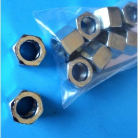 Parker IXCB2  Compression Tube Fitting Nut, 3/8", Zinc Plated Metal, Qty 10