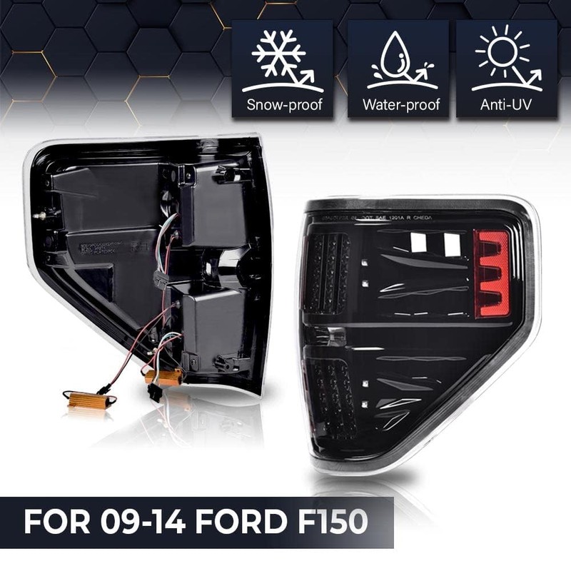 PIT66 LED Tail Lights Compatible with 2009-2014 Ford F150 LED