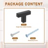 sourcing map 10 Pack Single Hole Cabinet Handles, 2"/50mm Square