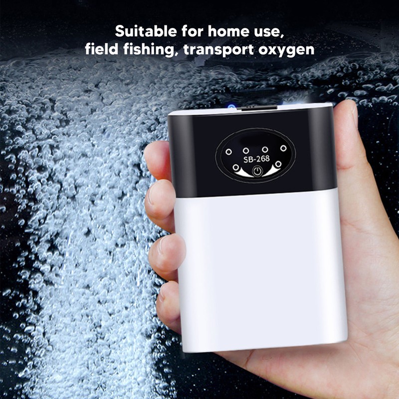 Aquarium Air Pump Rechargeable Ultra Quiet Fish Tank Oxygen Pump