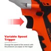 Zistel 20V Cordless Impact Wrench Kit 1/2" 520Nm High Torque