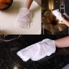 Patelai 60PCS White Microfiber Dusting Gloves Dual-Sided Cleaning Mitts