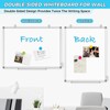 Double-Sided Large White Board, 60" x 40" Dry Erase Board
