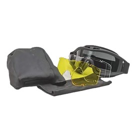 Desert Locust Goggles Anti Shock Army Fan Goggles Outdoor Special Soldier Glasses Equipment Black Frame