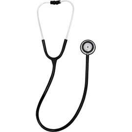 Ironwear 7825 Black 30" Stainless Steel Stethoscope w Two-Sided Tunable Diaphragm & Sealing Eartips