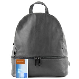 modamoda de T137 ital Women's Leather Backpack - Grey - m