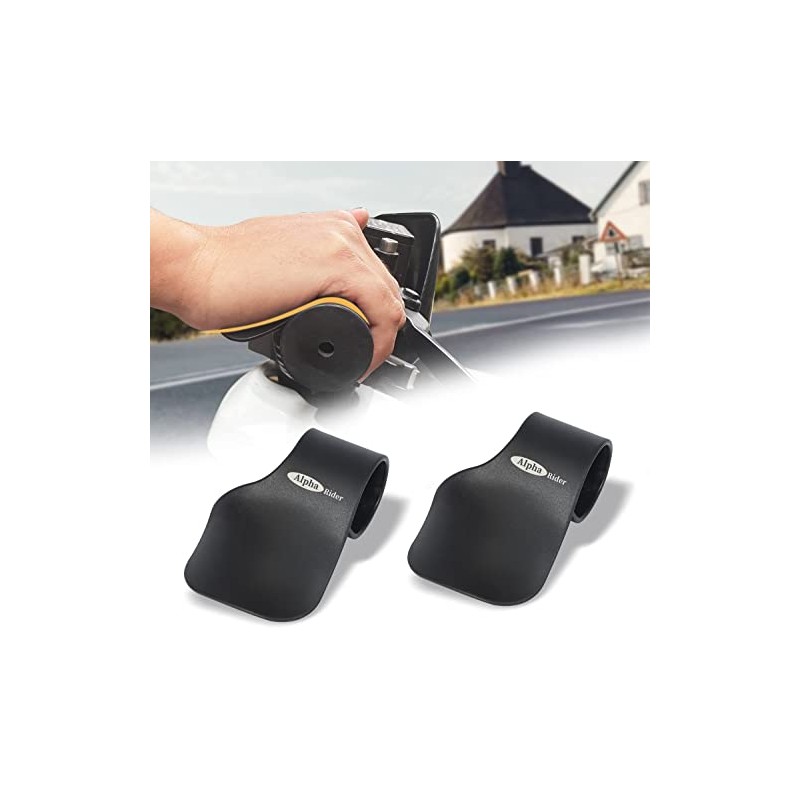 Alpha Rider 2PCS Universal 22MM Black Throttle Mounted Motorcycle Cruise