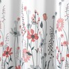 Lush Decor Clarissa Floral Shower Curtain, 72" x 72", Blue