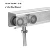 BiJun 4 Wheel Trolley Assembly Roller, Silent Trolley Roller Steel