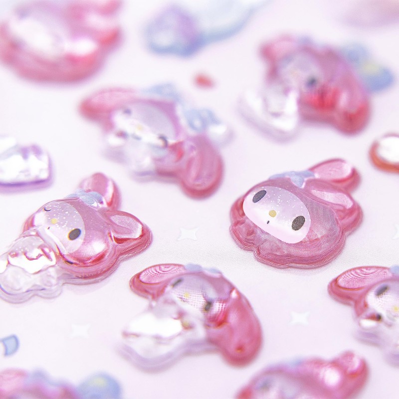 Sunstar Stationery Sanrio Character Sticker, 3D Bonbon Drop Seal, My