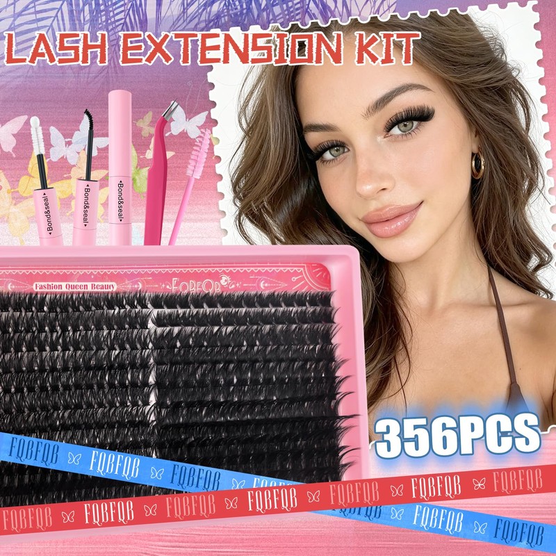 Lash Clusters Kit 80D+150D Thick Volume Eyelash Clusters Kit 8‑18mm