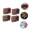 MAGICLULU 4Pcs Curtain Track Mounting Brackets Side Mounting Accessories for