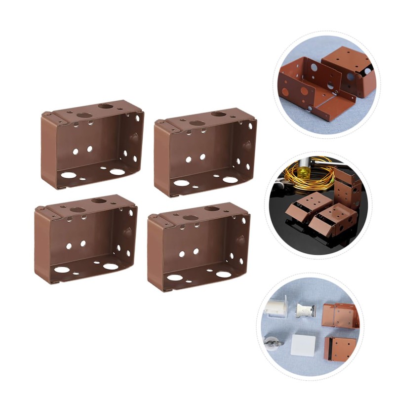 MAGICLULU 4Pcs Curtain Track Mounting Brackets Side Mounting Accessories for