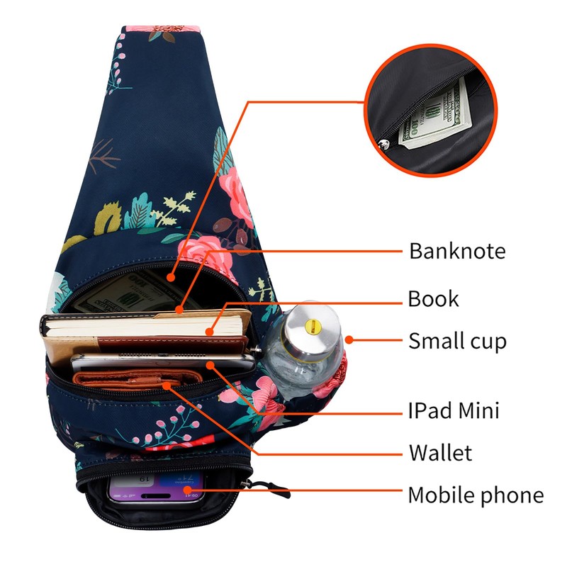 XEYOU Small Sling Bag for Women Crossbody Backpack Hiking Travel
