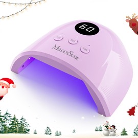 MelodySusie UV Nail Lamp, Plus30F UV Light for Gel Nails LED Nail Dryer with 3 Timer, Smart Sensor, LCD Display Fast Curing Gel Nail Polish Nail Art Tools Manicure Accessories-Purple