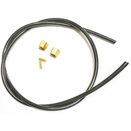 Sellerocity Air Compressor 1/4" Compression Tube Size Unloader Hose Head Pressure 36" Bleed Line Kit W/1/4" Captive Nut Includes Sleeve Ferrule & Insert