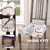 SearchI Stretch Dining Chair Seat Covers Set of 4, Soft