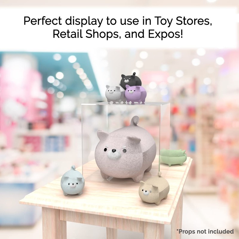 18" Acrylic Display Riser Box with One Open Side No